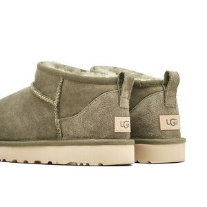 UGG Classic Ultra MinBoots in Sage Suede Green